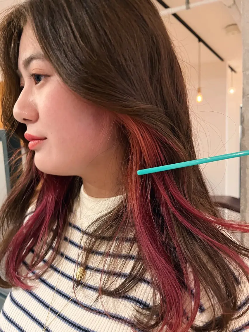 ロング カラー 暖色/パーマ 🌼クニトウメイのヘアスタイル