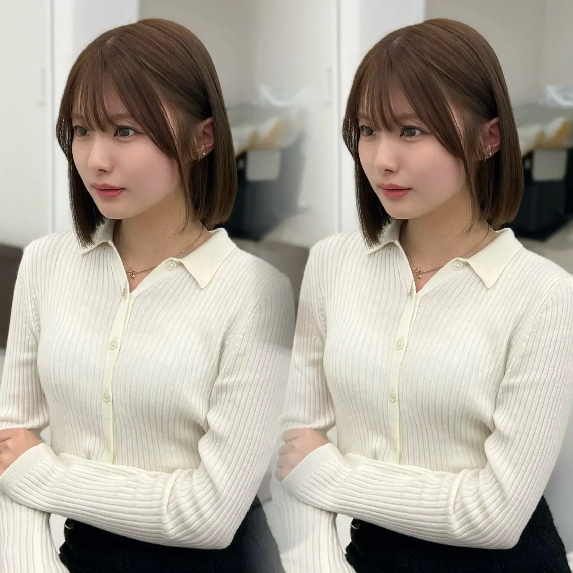 ナチュラルケア前髪ストレート︎︎☁の写真