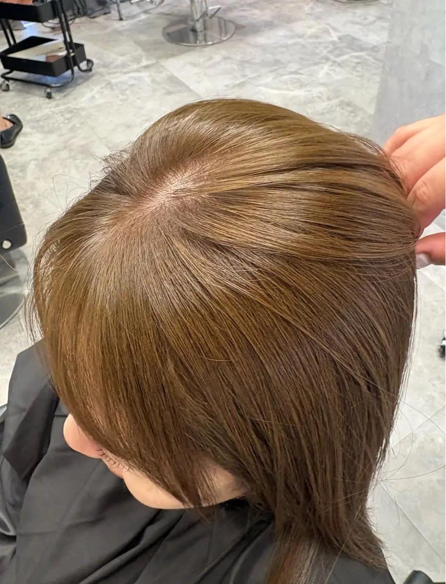 カラー ヘアカラー 柔ベージュ、上品 ／ボブ　ユミのヘアスタイル