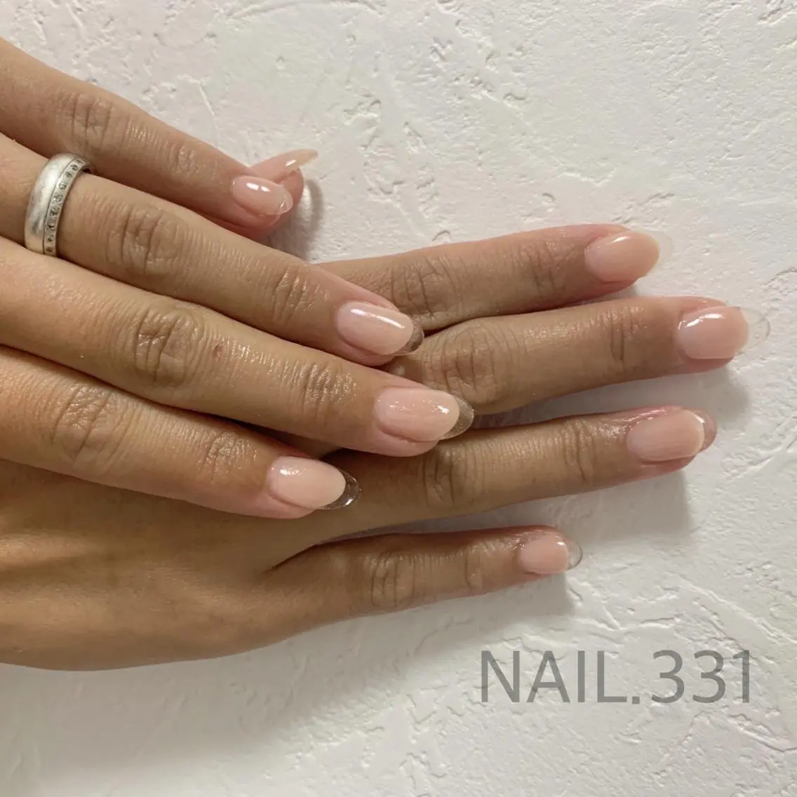 ネイル オーロラネイル クリアネイル フラッシュネイル フレンチネイル マグネットネイル Nail 331のネイルデザイン