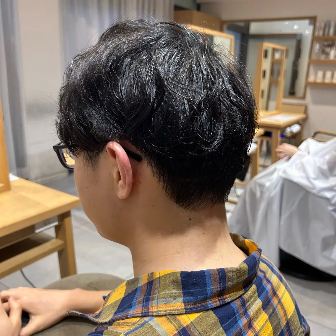 パーマ メンズ カット パーマ 高根 莉萌のヘアスタイル