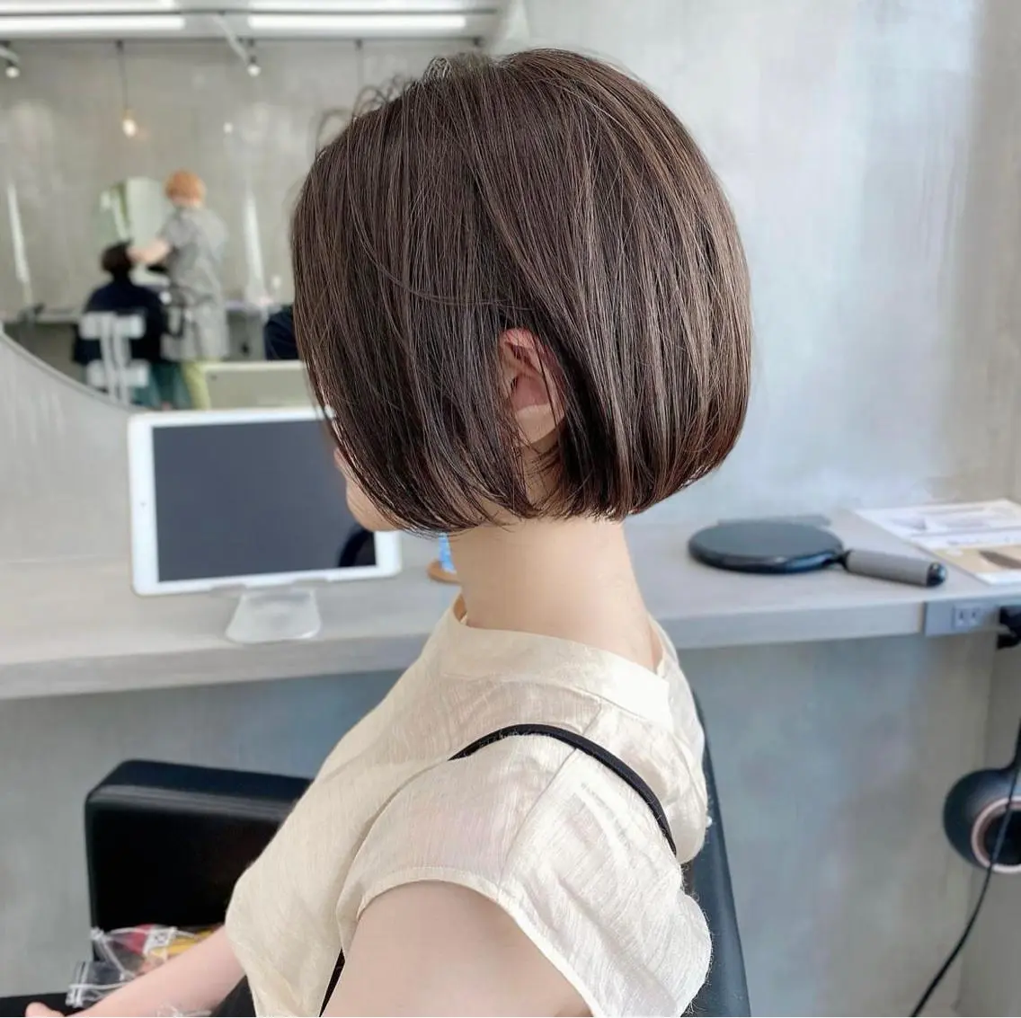 ショート カラー カット ヘアカラー トリートメント 👑ボブはお任せ ミヤノ👑のヘアスタイル