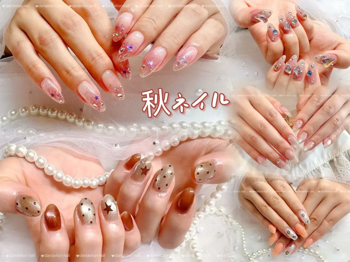 ネイル ガーリー 持ち込み ワンホンネイル ハンドネイル dandelion nail北千住のネイルデザイン