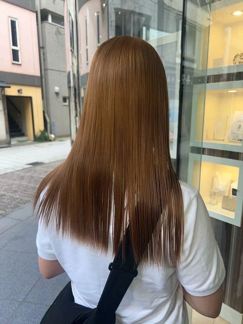 ロング カラー ベージュカラー ブラウンカラー ブラウンベージュ ハイトーンカラー ヘアカラー Ⓜ️irai ✮のヘアスタイル
