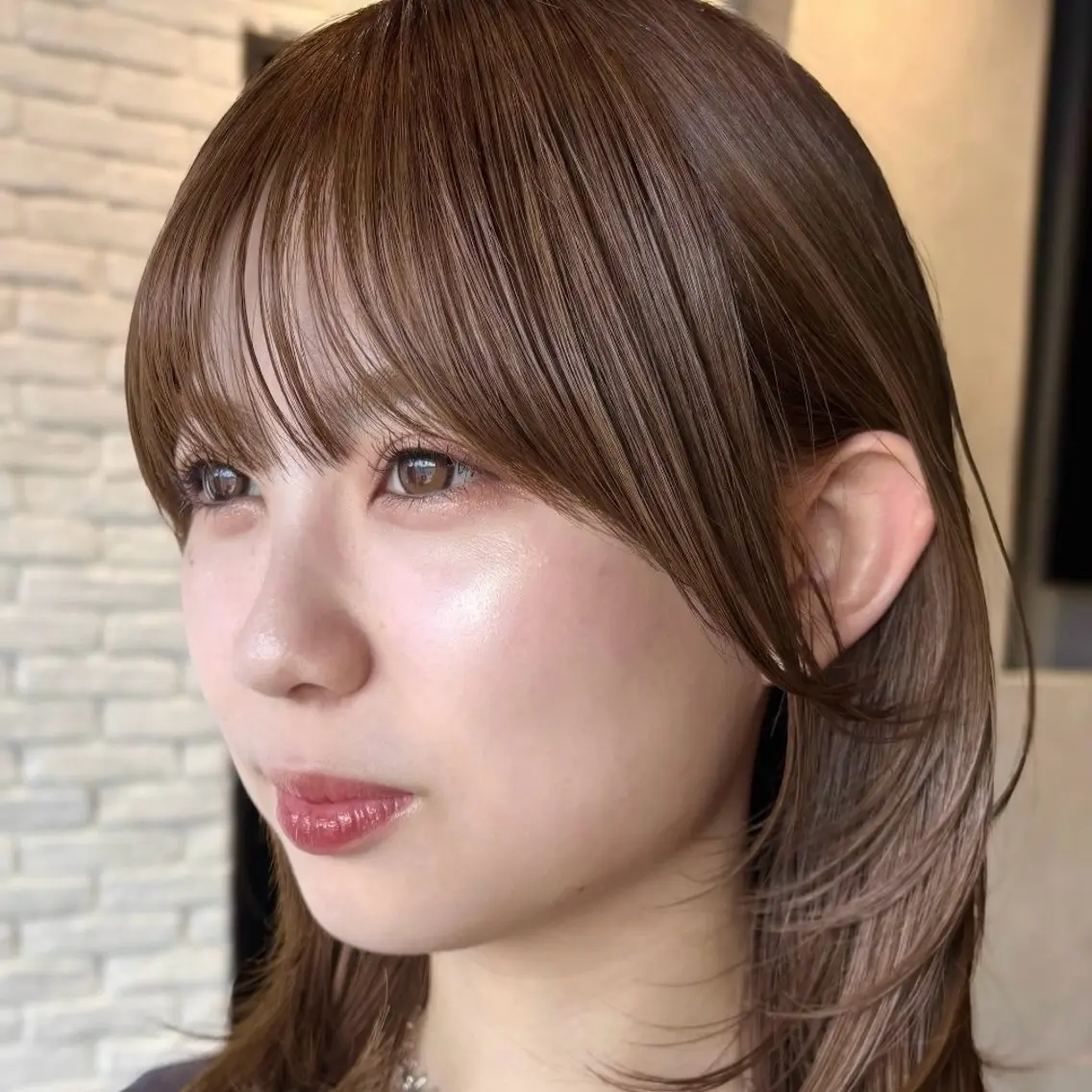 【🌈✨おすすめメンテナンスメニュー✨🌈】似合わせ顔まわりカット✂️➕透明感カラー🌿➕髪質改善トリートメント🫧の写真