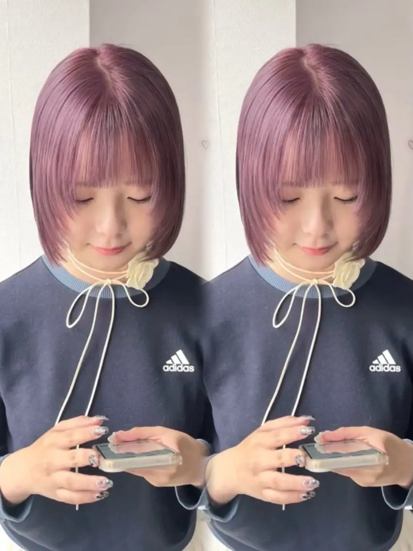 ショート カラー ヘアアレンジ レイヤーカット girlyハイトーン /airi🍓🎀のヘアスタイル