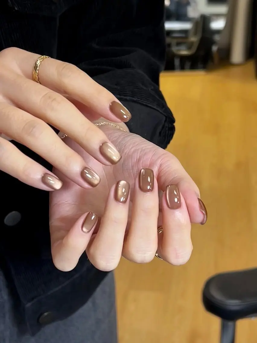 ネイル ガーリー 韓国ネイル ロングネイル マグネットネイル 持ち込み ハンドネイル HARI NAILのネイルデザイン