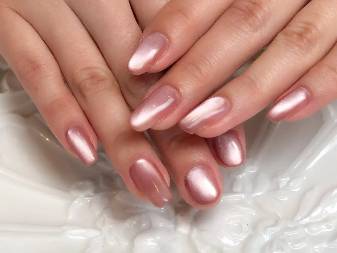 ネイル アートネイル ジェルネイル ハート マグネットネイル nail _anpのネイルデザイン