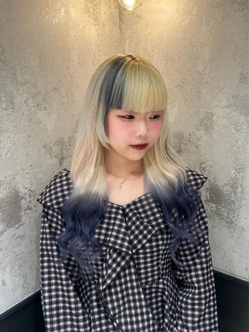 カラー ブロンド エクステ 💖韓国ヘア/ エクステmikotoのヘアスタイル