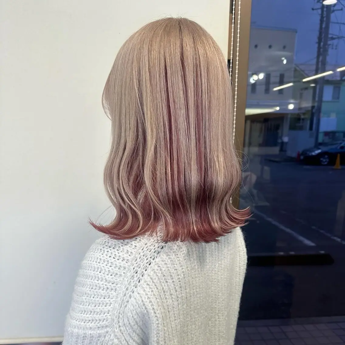 ミディアム カラー カット ヘアカラー ブリーチカラー🫧 森　凪沙のヘアスタイル