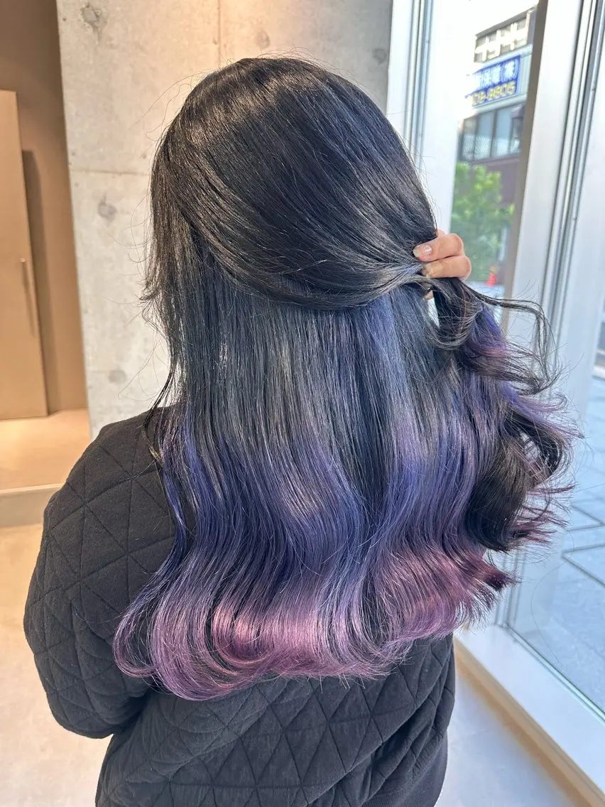 ロング カラー 染谷 遥花のヘアスタイル