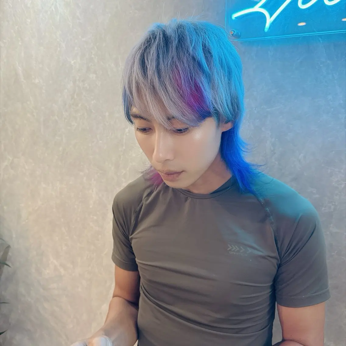 カラー メンズ メンズブリーチ ブリーチ ブルーカラー ケアブリーチ デザインカラー ヘアカラー トリートメント ブリーチの神 KYONのその他イメージ