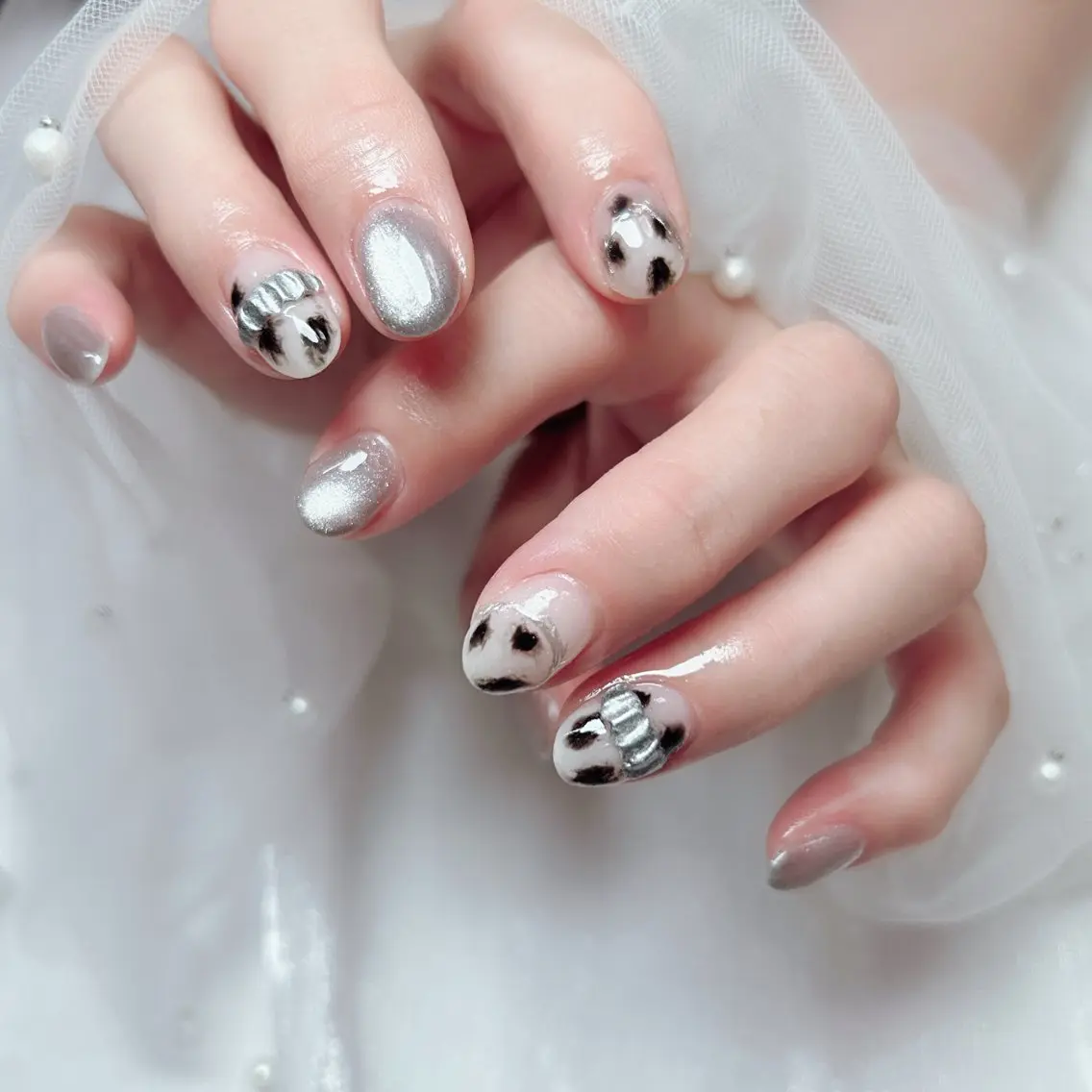 ネイル フラワーネイル 韓国ネイル 夏ネイル ワンホンネイル ハンドネイル Cute Tips nailのネイルデザイン