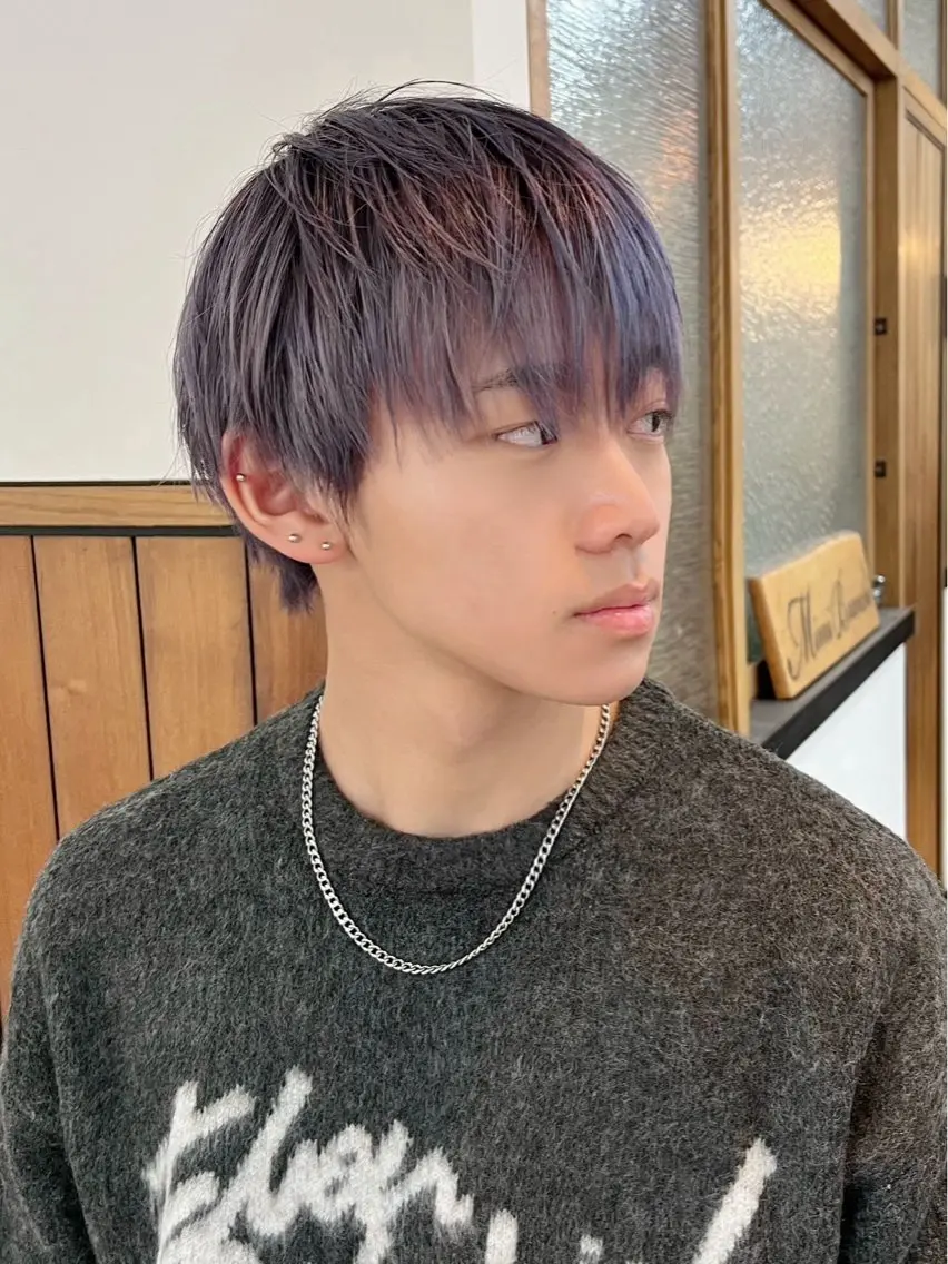 カラー メンズ ❤️Mimi/non ワンカラー❤️のヘアスタイル