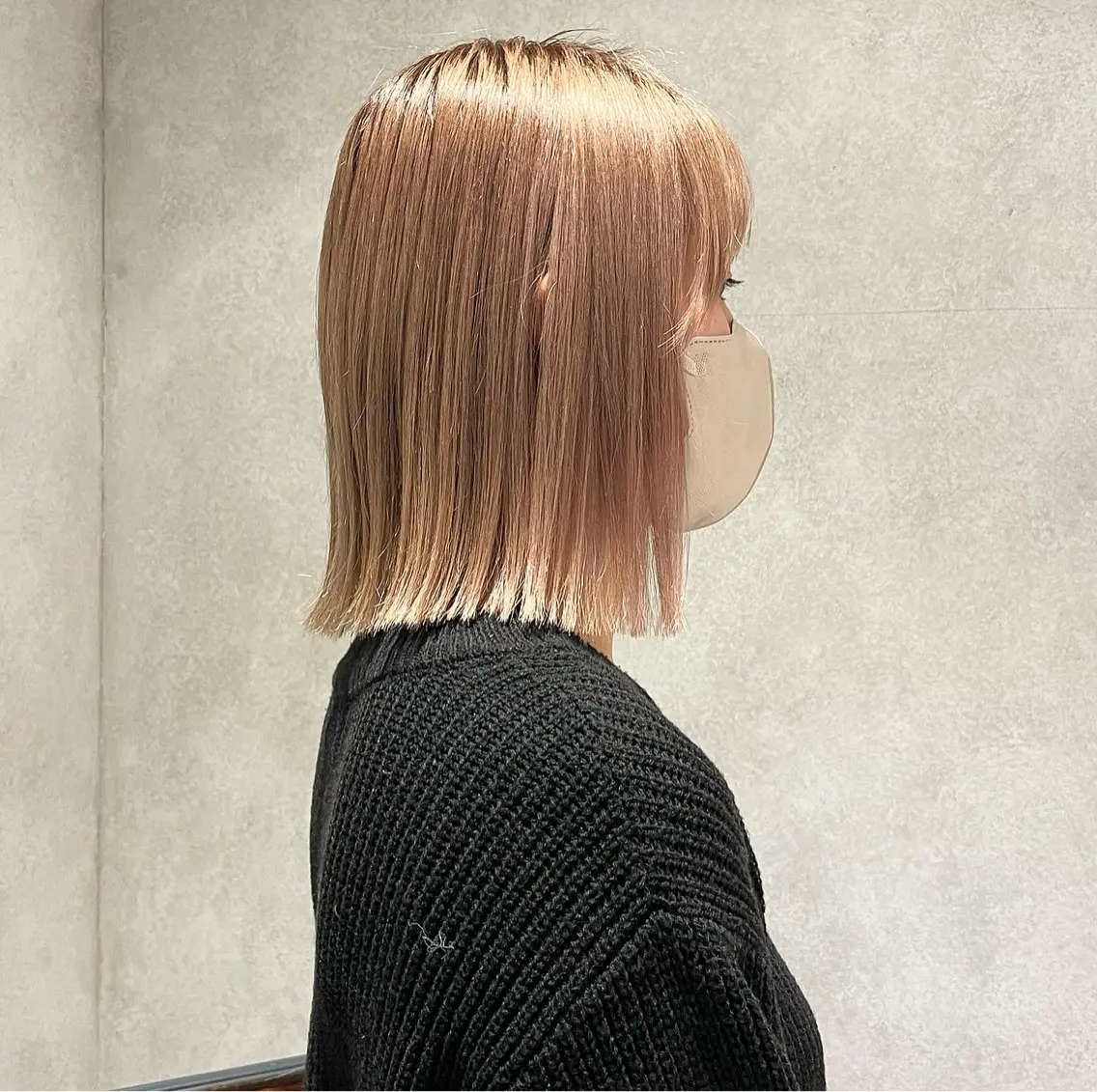 ミディアム カット yumemiレイヤー ✴︎ 透明感カラーのヘアスタイル