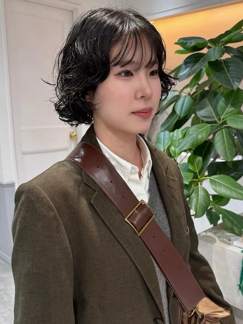 【ロブパーマ🐩】ボブ​〜​ミディアムの方限定メニューcut+perm※詳細✅の写真