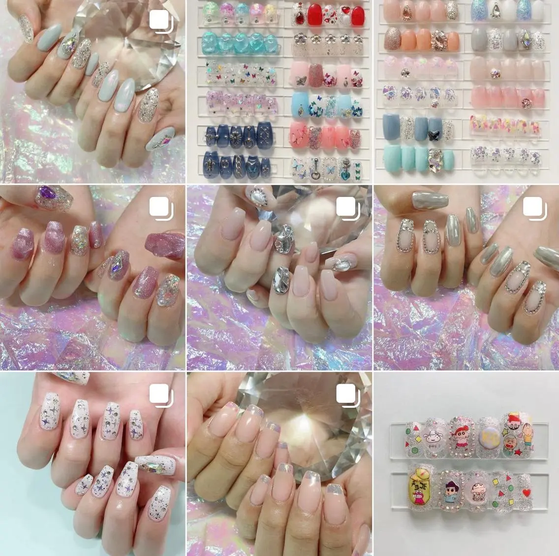 ネイル 渋谷／チップ長さ出し 👑アプレgel-xのネイルデザイン