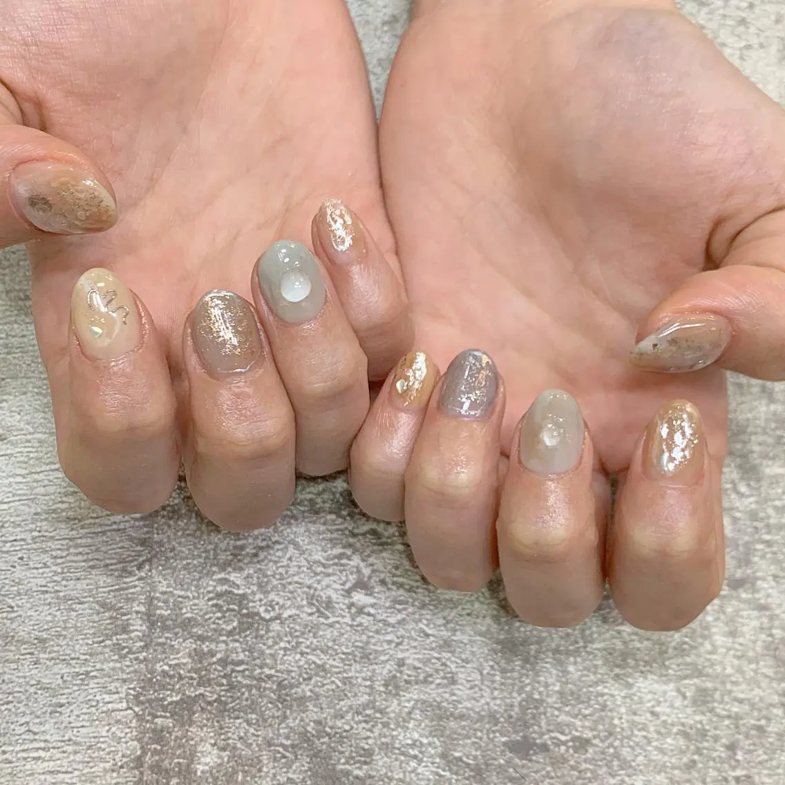 ネイル 新宿ニュアンスネイル makotoのネイルデザイン