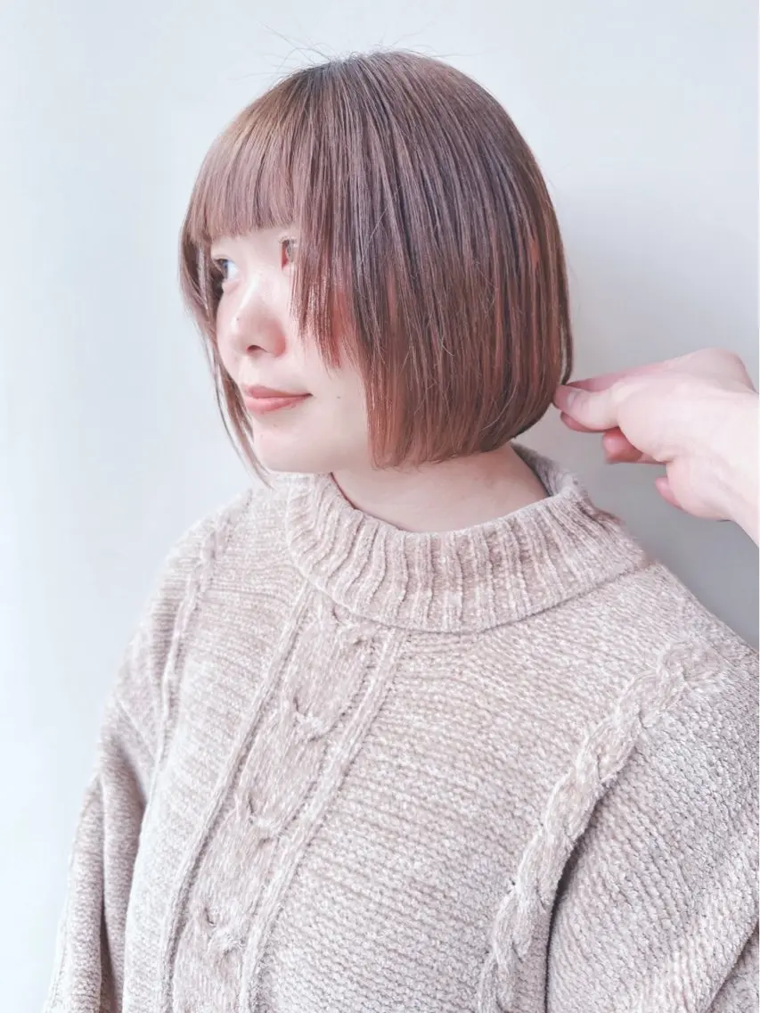 ショート カット ヘッドスパ ボブ/ゆるふわ ボブパーマ/とういのヘアスタイル