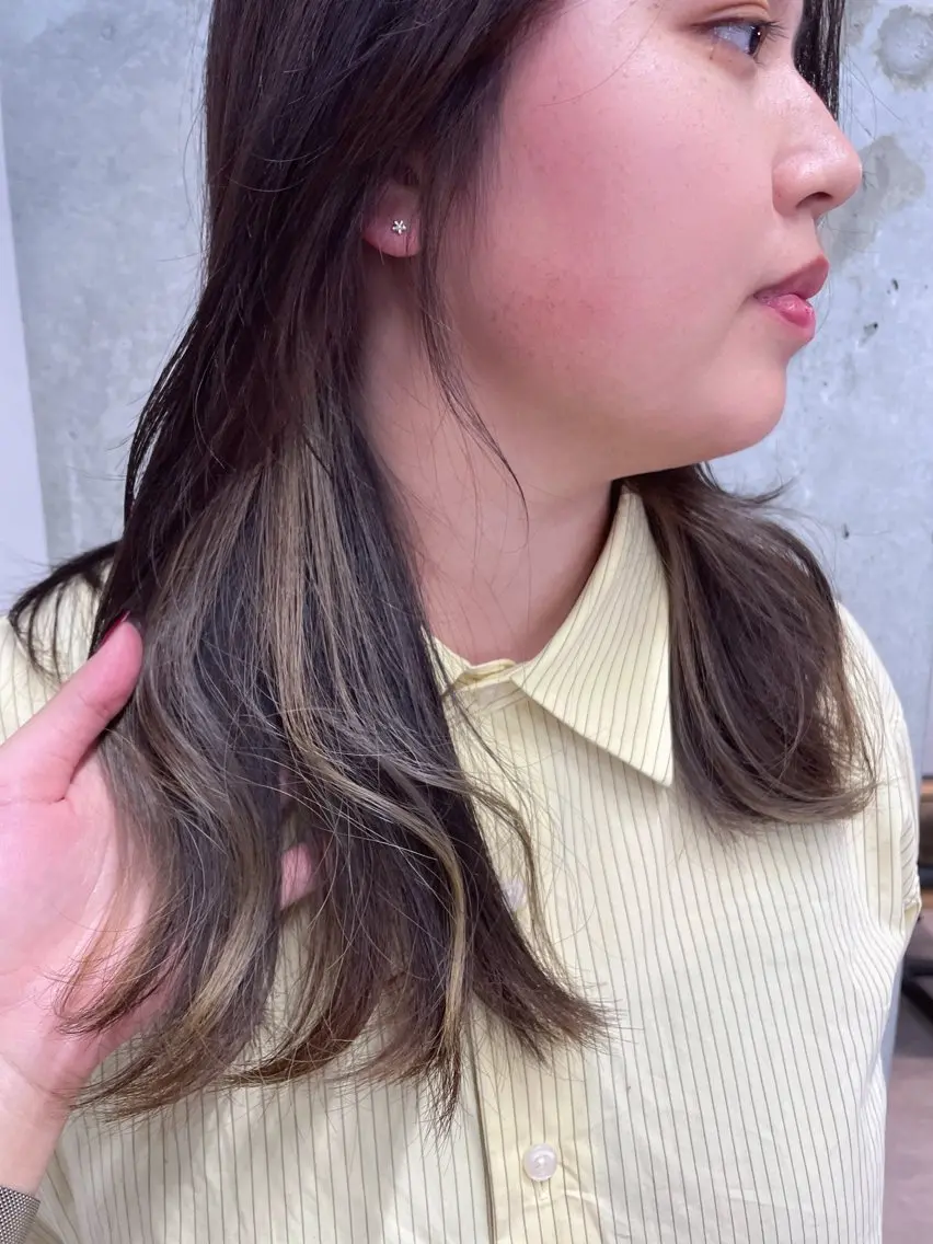 ミディアム PANOLA下北沢 中川夢菜のヘアスタイル