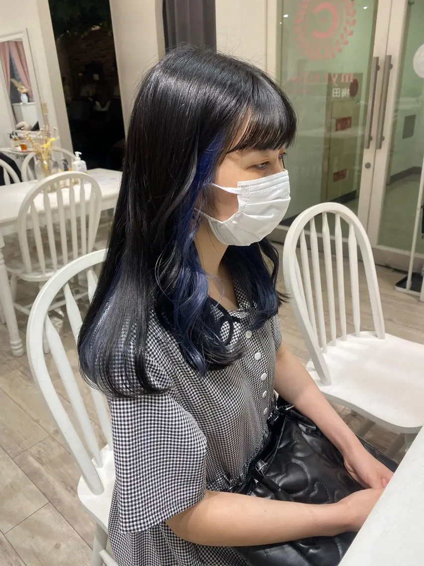 ミディアム カラー ヘアアレンジ ブリーチ ヘアカラー トリートメント ベージュカラー /aibiのヘアスタイル