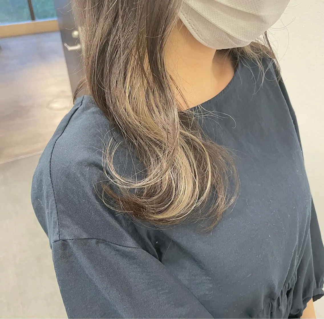 セミロング カラー GPIP 近藤沙樹のヘアスタイル