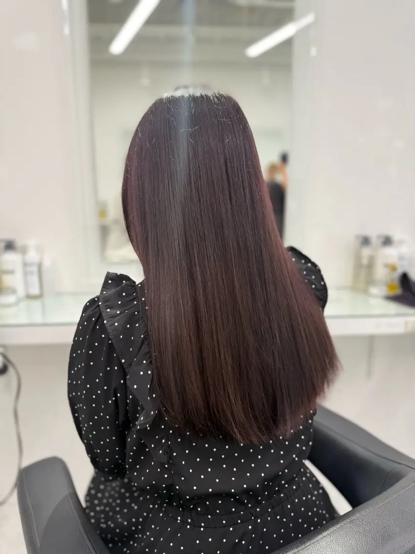 【✨️1日2名様限定✨️】🎀ブリーチなしWカラー➕ヒアルロン酸トリートメント🎀➕コテ巻き仕上げ🌈の写真