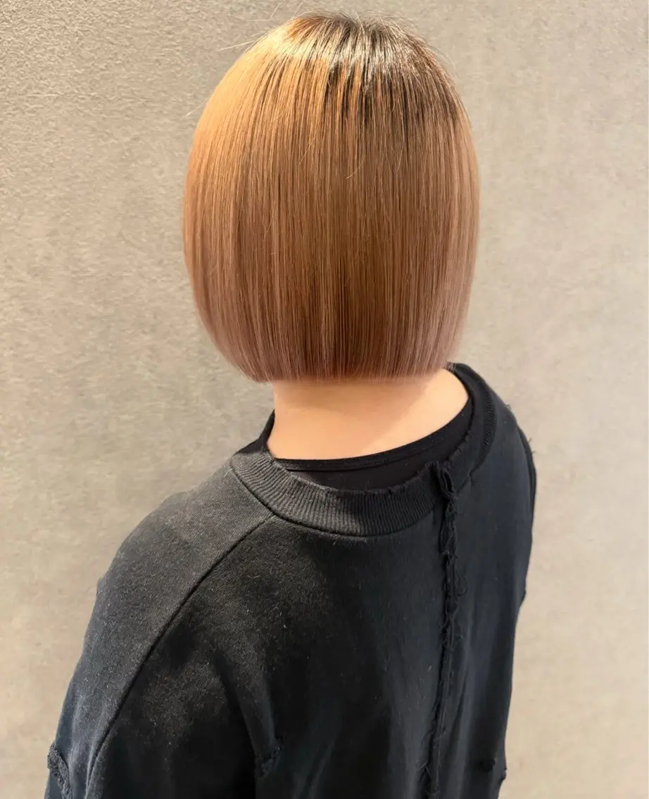 ショート カット 透明感カラー/ボブ 高野菜瑠のヘアスタイル