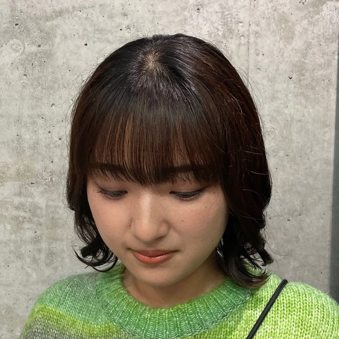 レイヤー/透けカラー アレンジ/篠崎渚彩のヘアスタイル
