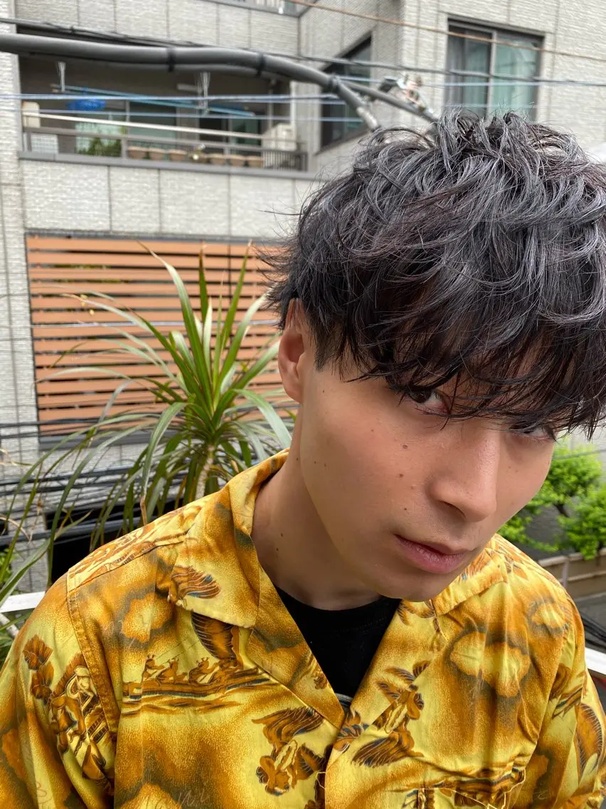ショート パーマ メンズ カット パーマ トリートメント メンズ特化🔥 倉兼翔のヘアスタイル