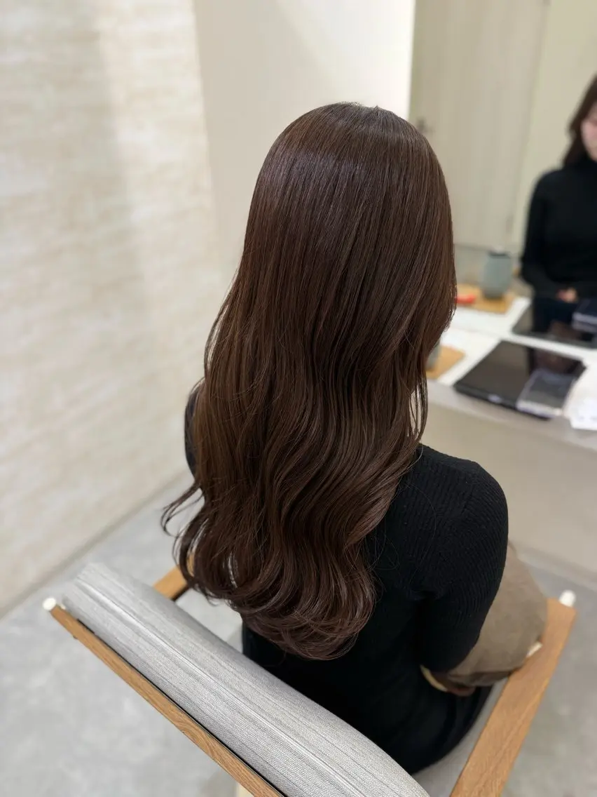 ロング カラー カット ヘアカラー トリートメント 髪質改善&艶感カラー 🪄岡井美結のヘアスタイル