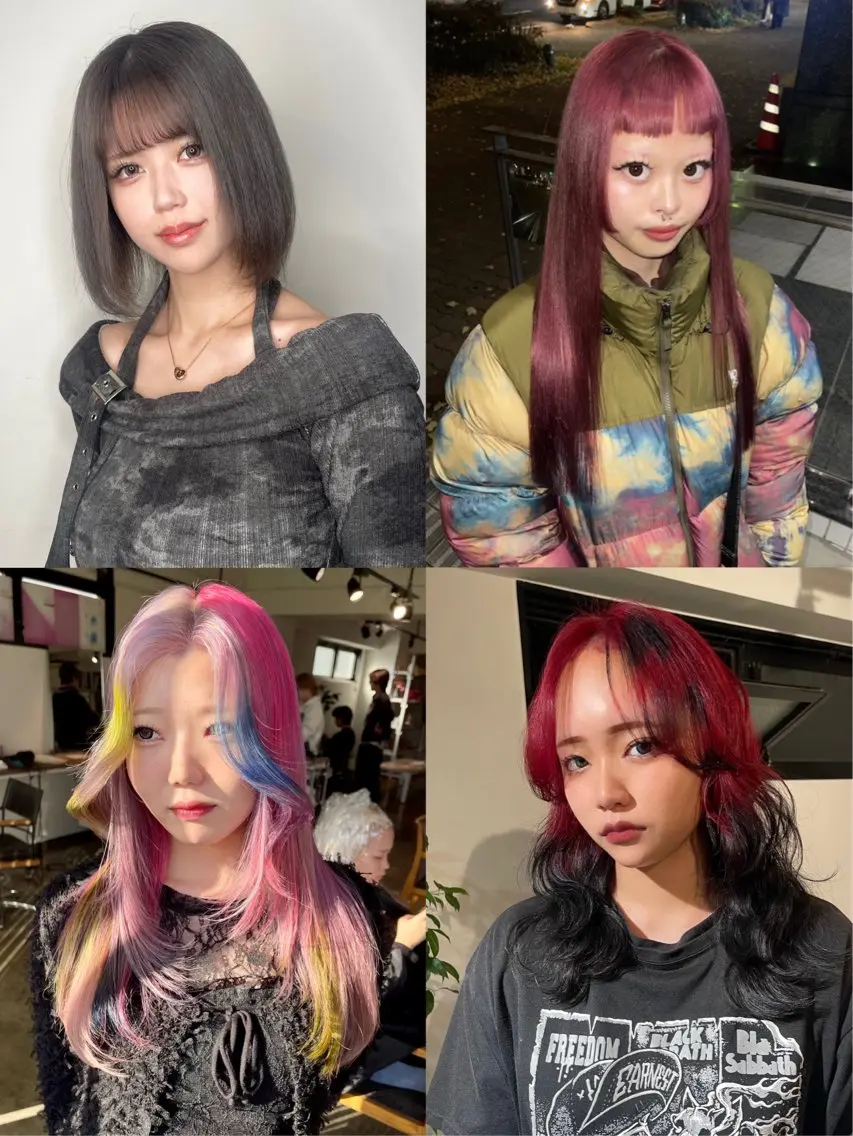 ロング カラー ブリーチ ケアブリーチ デザインカラー 似合わせカット ムラ修正/ ハイトーン💖Riaのヘアスタイル