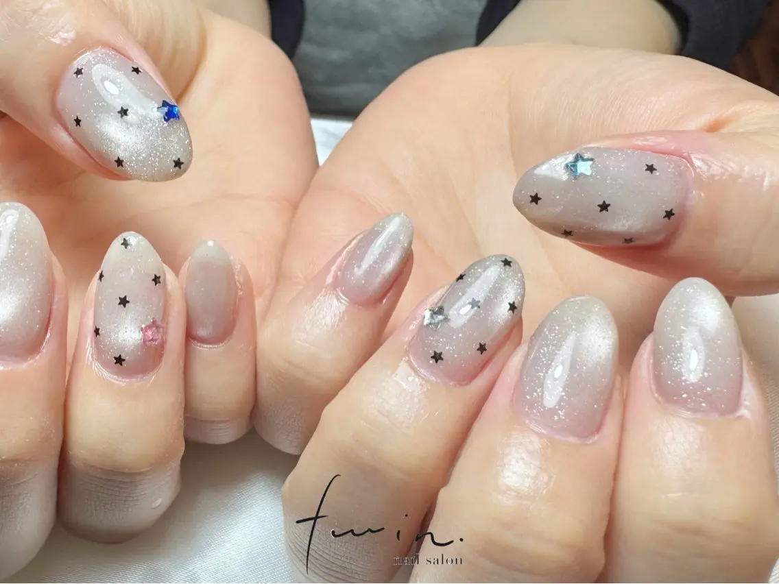 ネイル フラッシュネイル ハンドネイル twin.riko 塩釜口のネイルデザイン