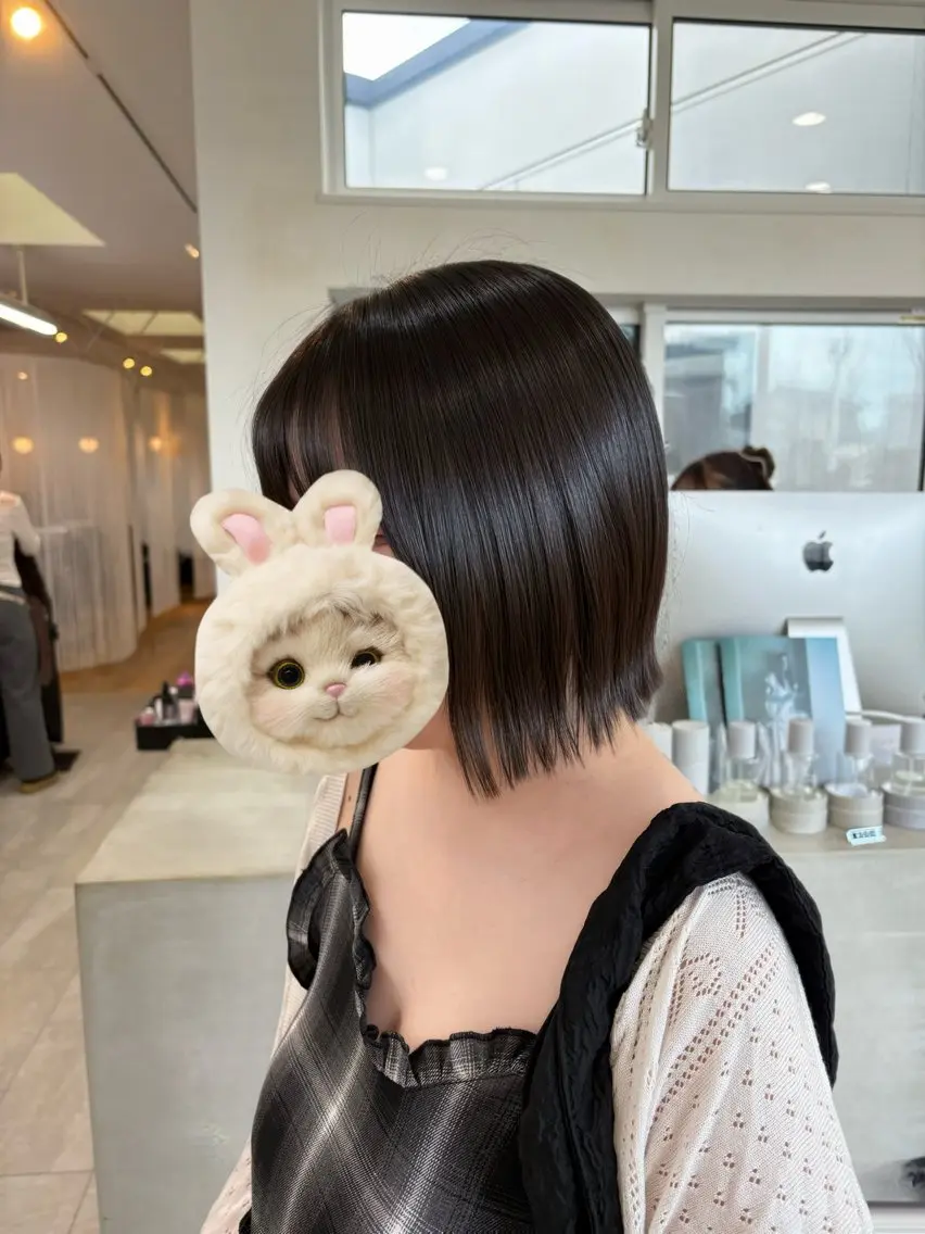 ショート 切りっぱなしボブ ボブ HASHI AYAKAのヘアスタイル