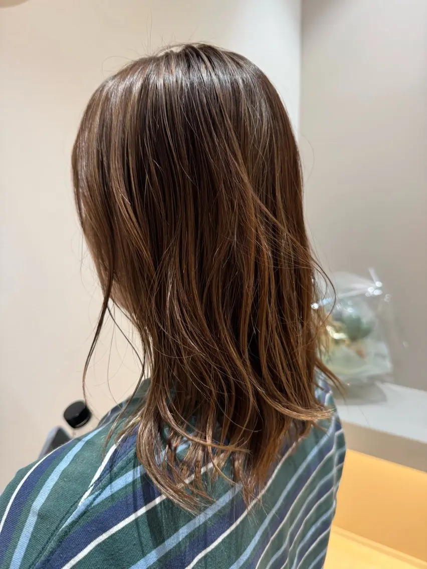 カラー ヘアカラー SUZUNE 🐣カットモデルのヘアスタイル