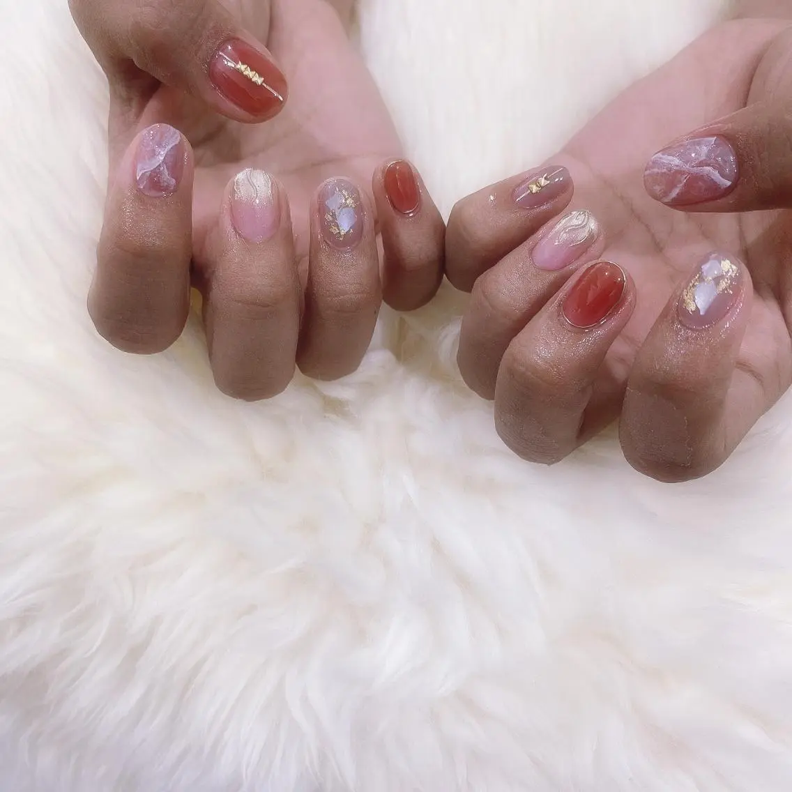 ネイル ミラーネイル ハンドネイル SOL NAILのネイルデザイン