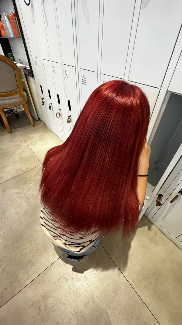 ロング カラー メンズパーマ/ メッシュ📍ユリのヘアスタイル