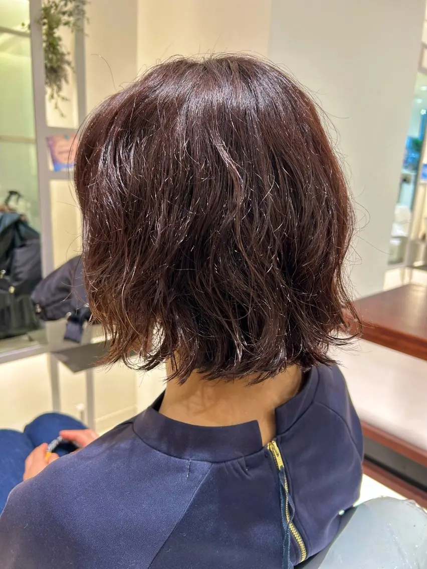 ミディアム カラー カット ヘアカラー オオタ ユイナ🌈のヘアスタイル