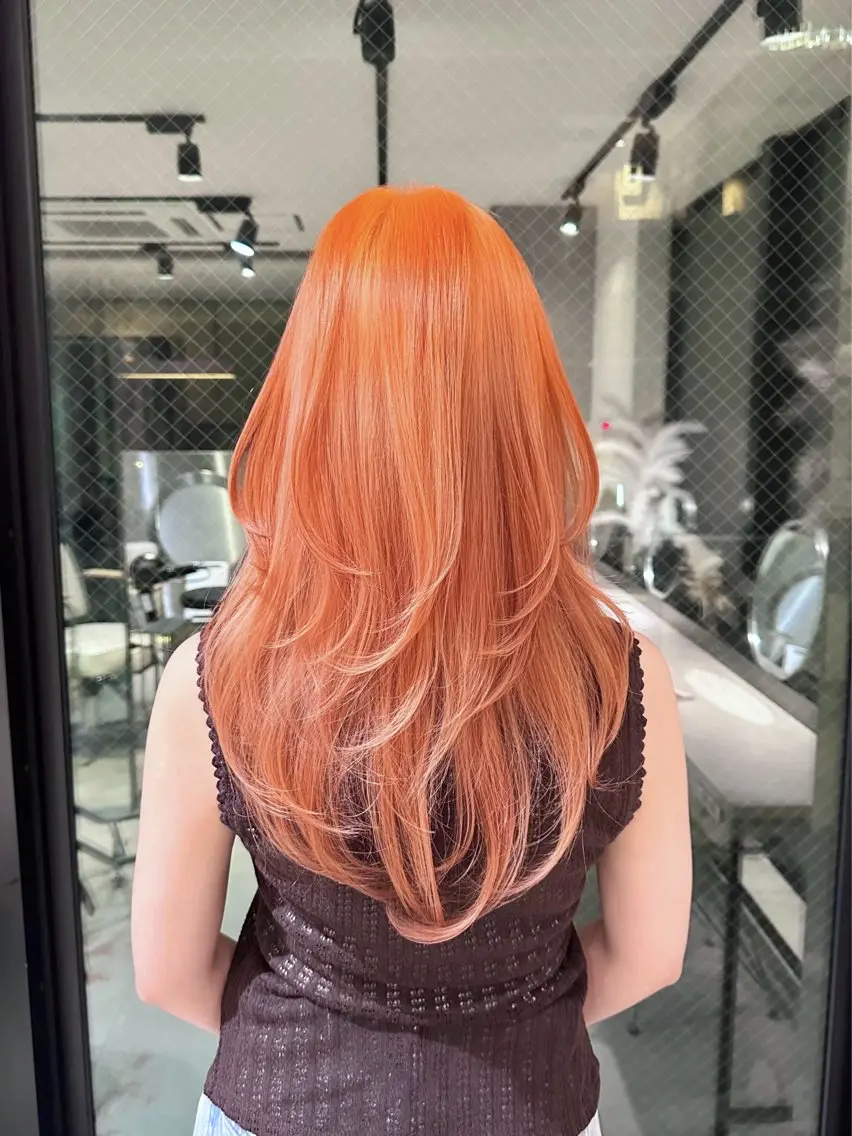 ロング ヘアカラー 愛されgirly Haruka🤍のヘアスタイル