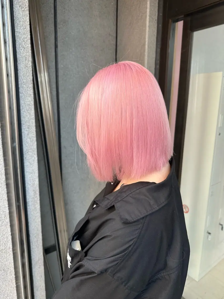 ミディアム 地雷系  ピンク 🩷MOKAのヘアスタイル