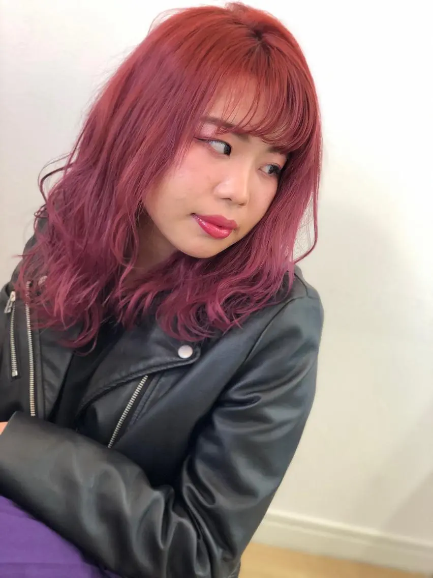 カット＋ブリーチ＋カラー＋トリートメント＋撮影の写真