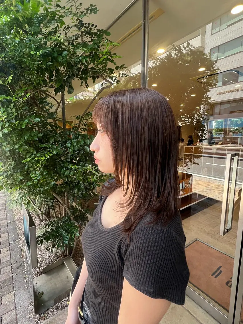 ミディアム レイヤーカット hairdo千葉店 カワサキ　マナのヘアスタイル