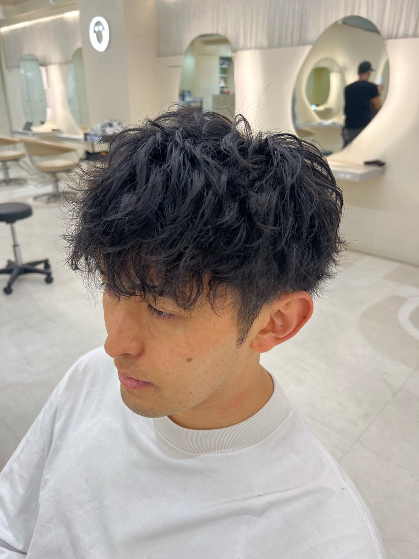 パーマ メンズ パーマ 重松 丈博のヘアスタイル