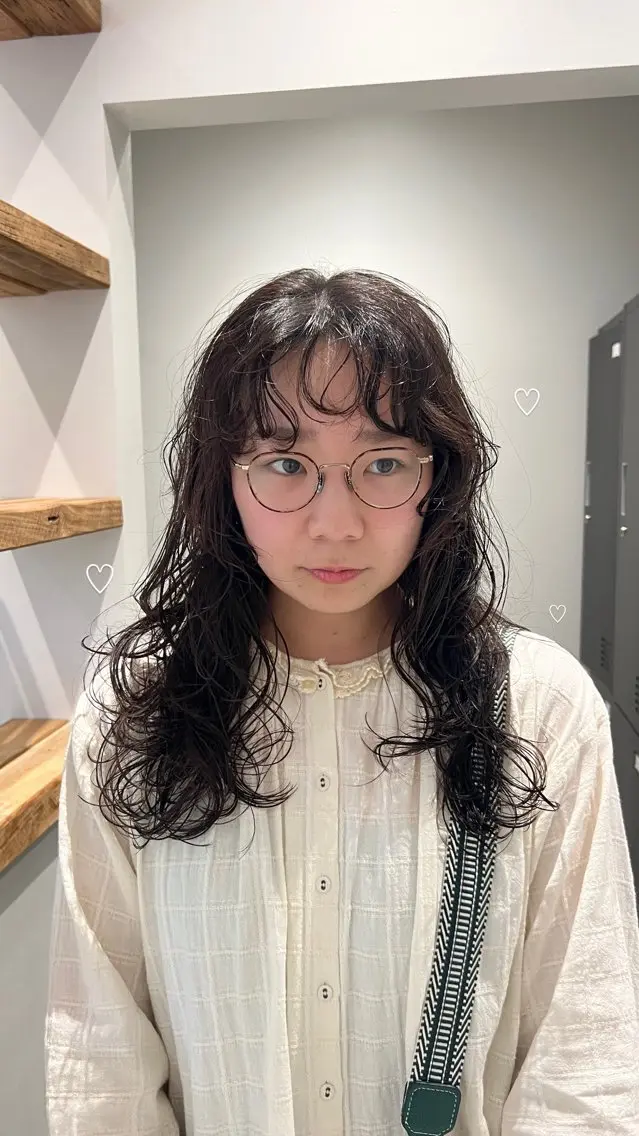 【平日限定/巻くのが苦手な方に】カット+パーマ🐚💭の写真