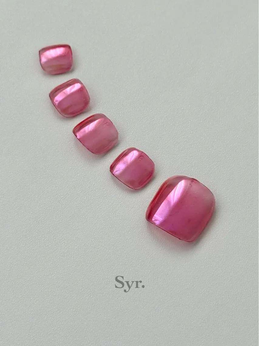 ネイル オーロラネイル フットネイル Syr. シロップのネイルデザイン