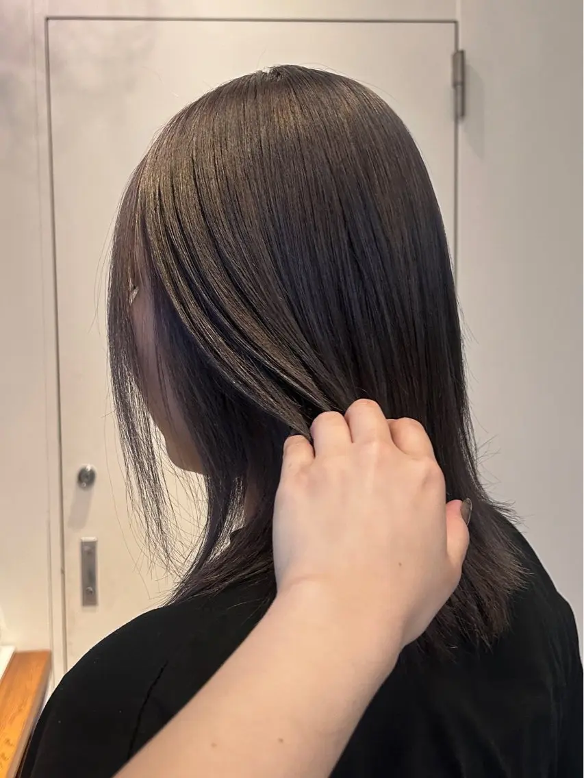 ミディアム カラー カット ヘアカラー トリートメント ナチュラル大人っぽい スタイル　MAORIのヘアスタイル