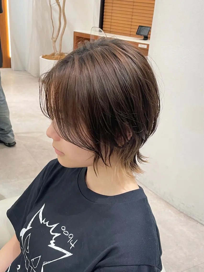 ショート カラー 【渋谷】ボブ・ レイヤーボブ特化✂︎のヘアスタイル