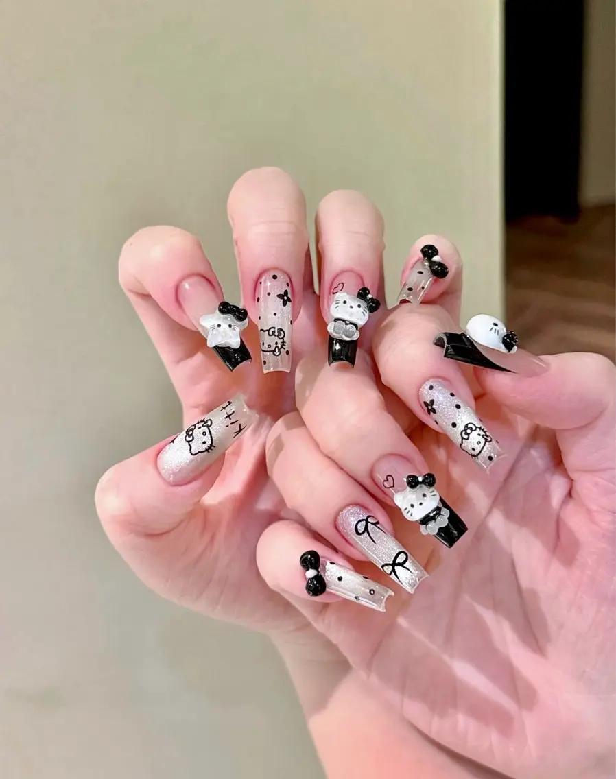 ネイル フレンチネイル ラメ(グリッター) ラメグラデーション マグネットネイル 持ち込み Unicorn Nail原宿表参道のネイルデザイン