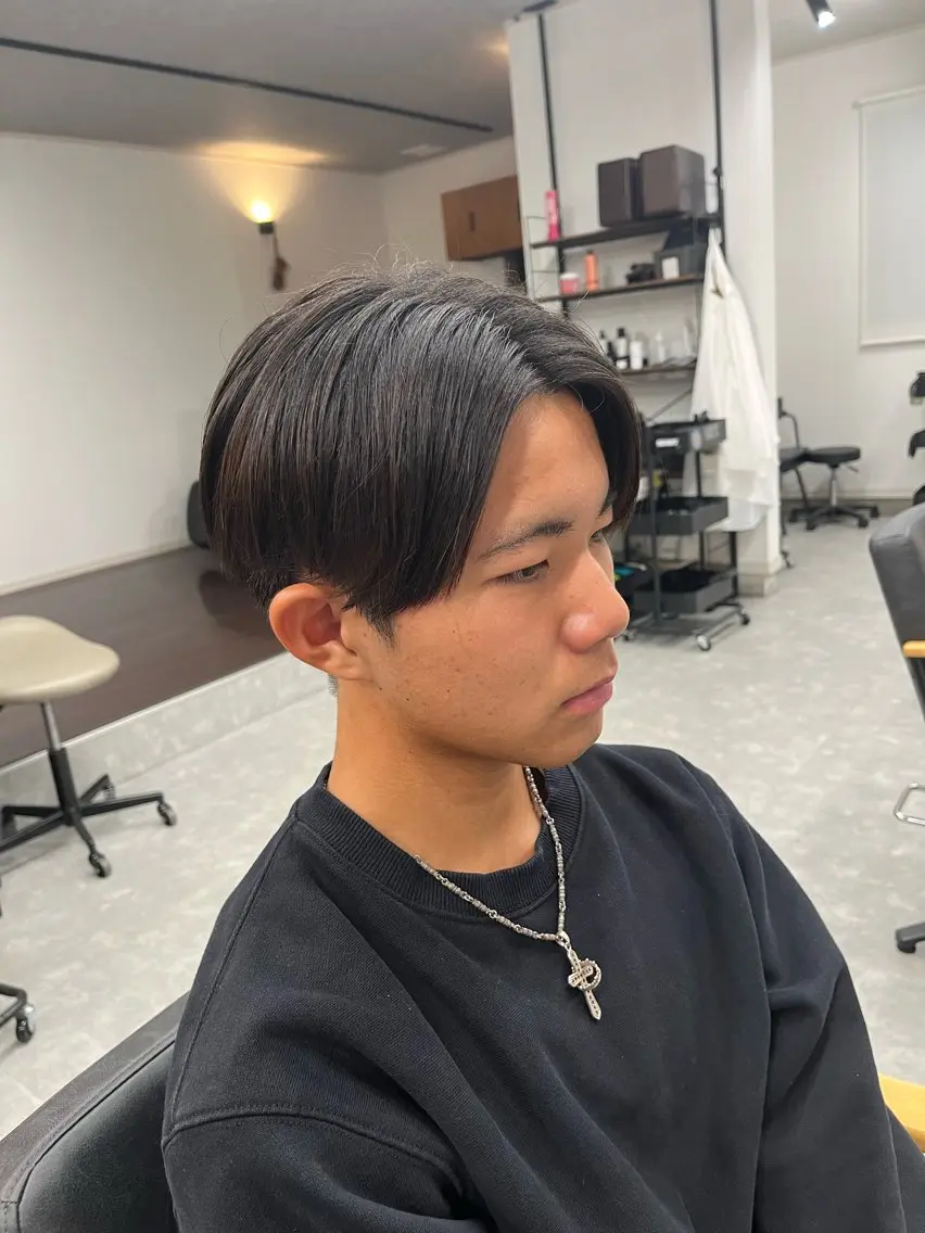 メンズ センターパート メンズパーマ WATARUのヘアスタイル