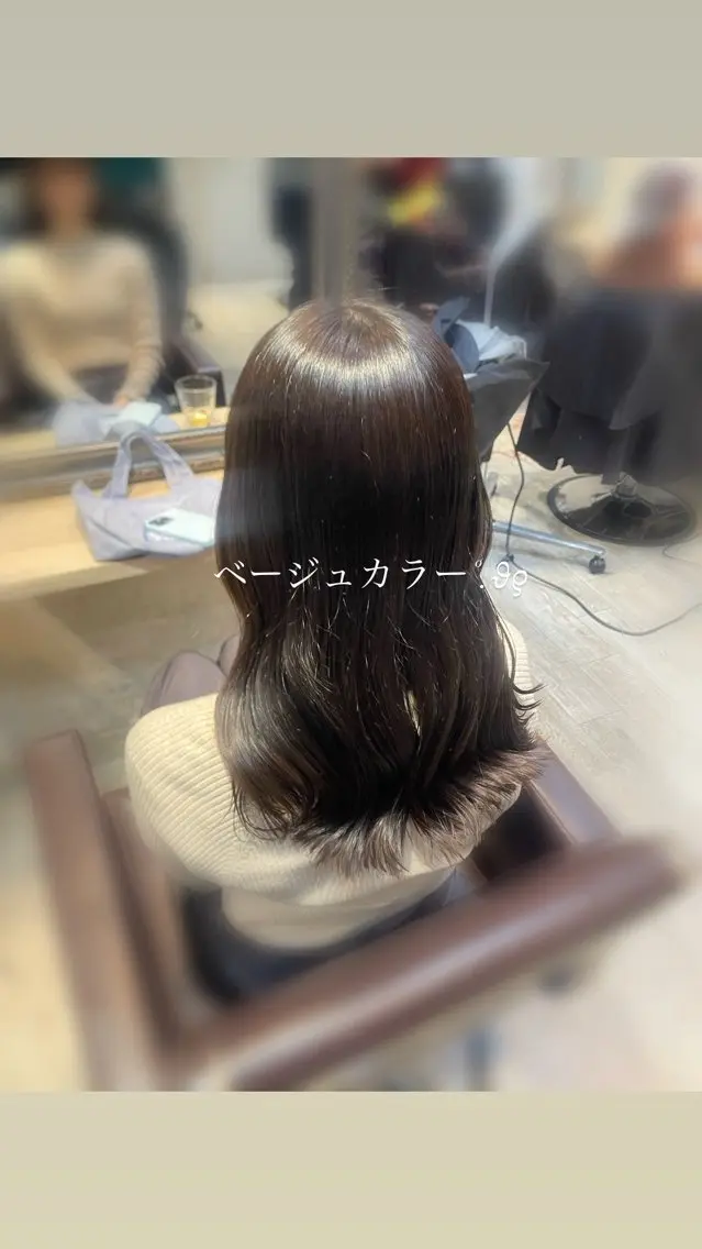ロング カラー ベージュカラー 透明感カラー Lutia 新宿 髪質改善/アカリ🎀のヘアスタイル
